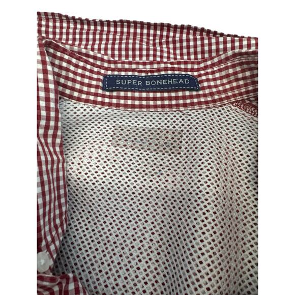 FSU Florida State Seminoles Columbia PFG Red Checked Gingham Men’s XL - Picture 6 of 7